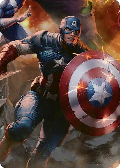 Captain America Unbowed Art Card #5