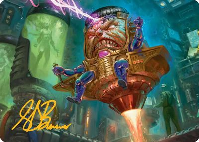 MODOK Art Card Gold Stamped Signature #9