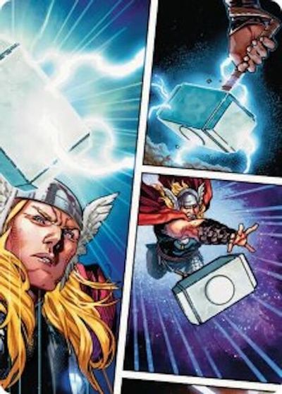 Mjolnir Hammer of Thor Art Card #19