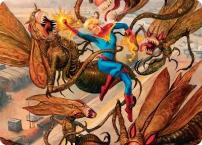 Captain Marvel Apex Avenger Art Card #36