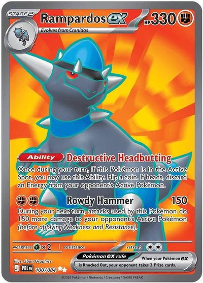 Rampardos ex #100