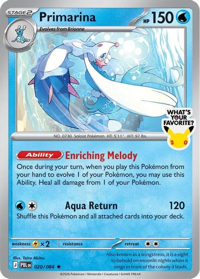 Primarina [What's Your Favorite] #20