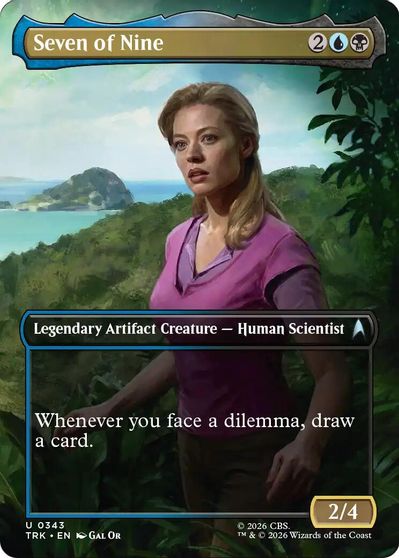 Seven of Nine Borderless