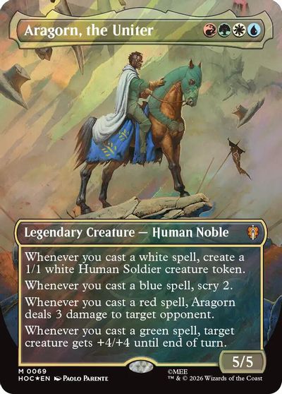 Aragorn the Uniter Borderless Surge Foil #69