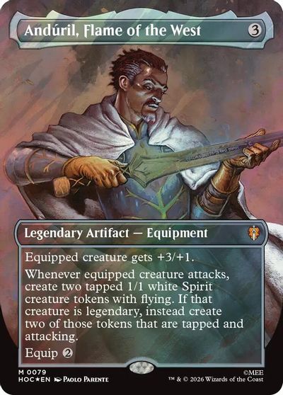 Anduril Flame of the West Borderless Surge Foil #79