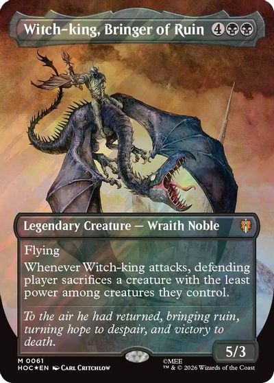 Witch king Bringer of Ruin Borderless Surge Foil #61
