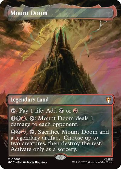Mount Doom Borderless Surge Foil #90