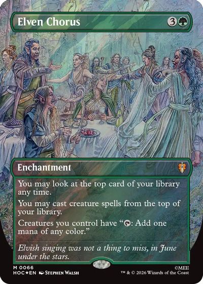 Elven Chorus (Borderless) (Surge Foil)