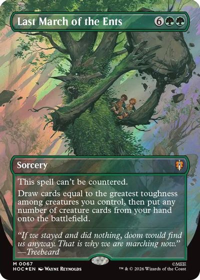 Last March of the Ents Borderless Surge Foil #67