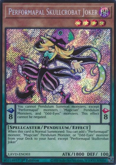Performapal Skullcrobat Joker Secret Rare