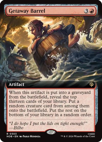 Getaway Barrel Extended Art #303