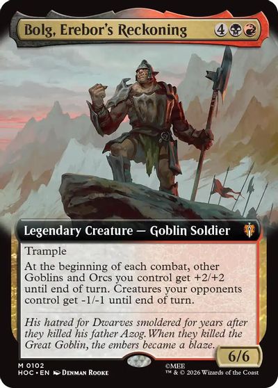 Bolg Erebors Reckoning Extended Art #102