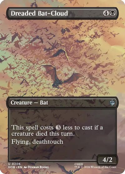 Dreaded Bat Cloud Borderless #206