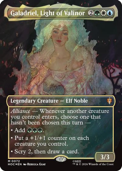 Galadriel Light of Valinor Borderless Surge Foil #72