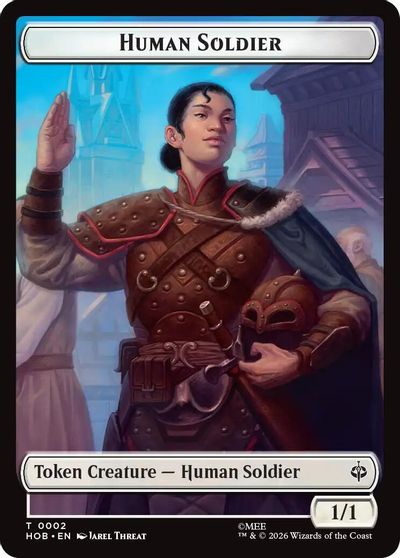 Human Soldier Dwarf Double Sided Token #2 // 6