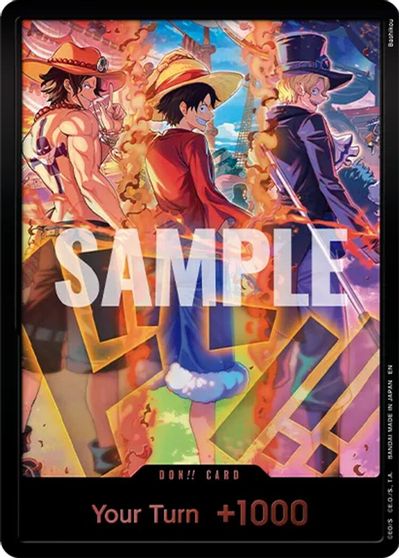 DON!! Card (English Version 3rd Anniversary Set) (Ace, Luffy, Sabo)