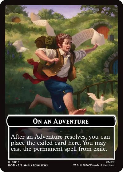 On an Adventure Enduring Story Double Sided Token #15 // 14