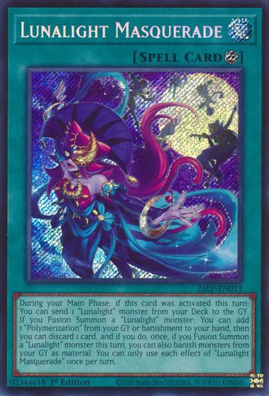 Lunalight Masquerade Secret Rare #26LP-EN013