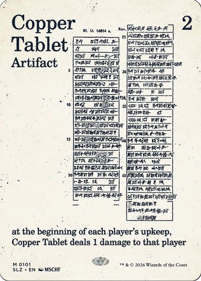 Copper Tablet 0101