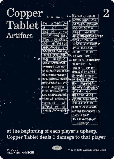 Copper Tablet 0222