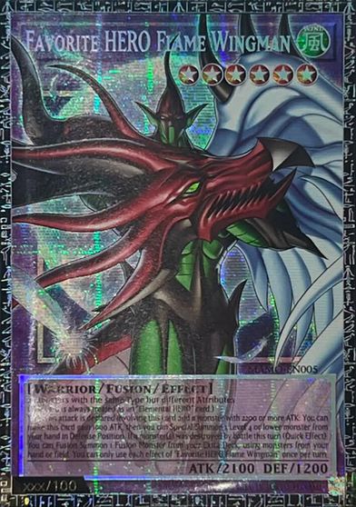 Favorite HERO Flame Wingman [Extended Art Grand Master Rare] MAMO-EN005