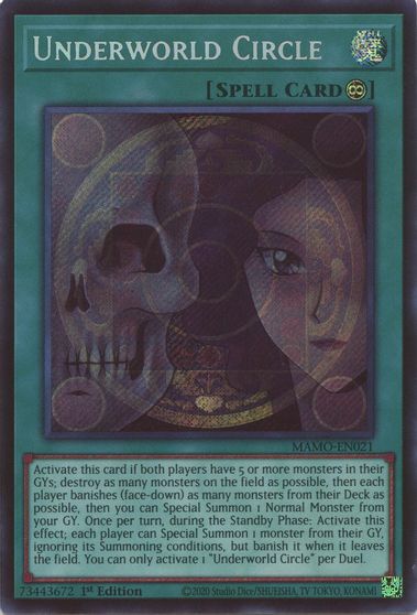 Underworld Circle Secret Rare #MAMO-EN021