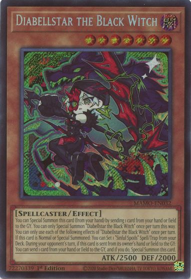 Diabellstar the Black Witch [Secret Rare] MAMO-EN032