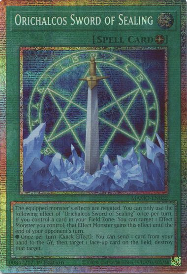 Orichalcos Sword of Sealing [Starlight Rare] MAMO-EN022