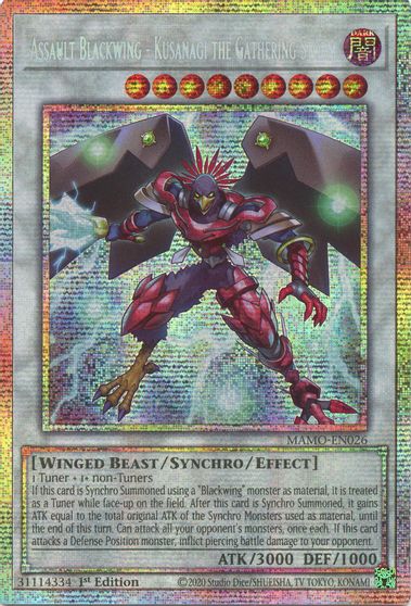 Assault Blackwing - Kusanagi the Gathering Storm [Starlight Rare] MAMO-EN026