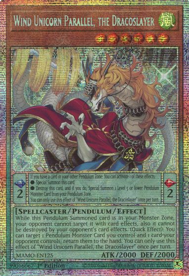 Wind Unicorn Parallel, the Dracoslayer [Starlight Rare] MAMO-EN125