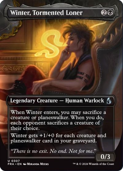 Winter Tormented Loner Borderless #307