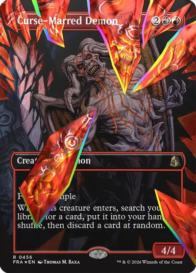 Curse Marred Demon Borderless Facet Foil #456