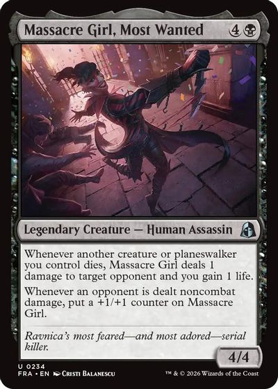 Massacre Girl Most Wanted #234