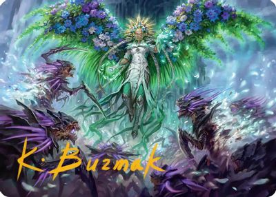Kindred Judgment Art Card Gold Stamped Signature
