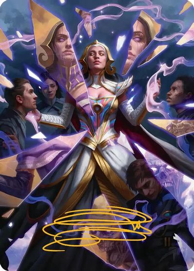 Return to the Light Realms Art Card 5 54 Gold Stamped Signature