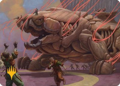 Craterclaw Colossus Art Card Gold Stamped