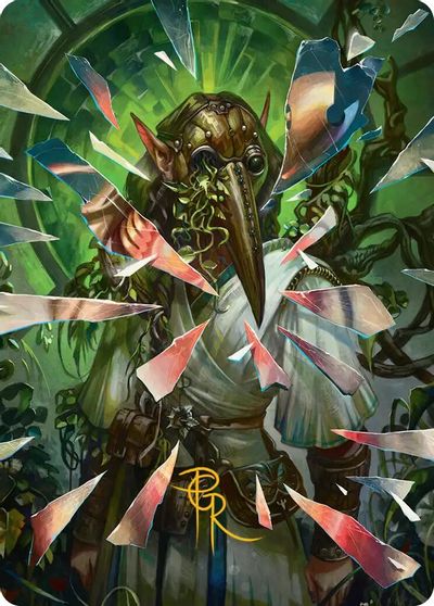 Simulacrum Shaper Art Card Gold Stamped Signature
