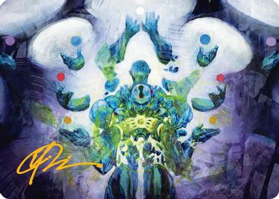 Avatar of Burgeoning Echoes Art Card Gold Stamped Signature