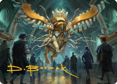 Denzilore Fatehold Art Card Gold Stamped Signature
