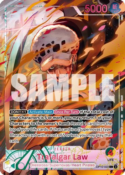 Trafalgar Law Flame Flame Fruit Coliseum #OP10-022