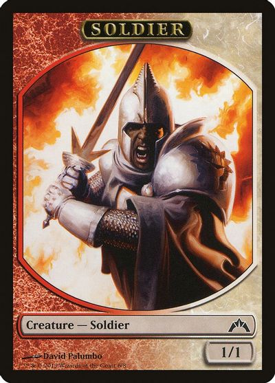 Magic the Gathering  Soldier Token Red White x4