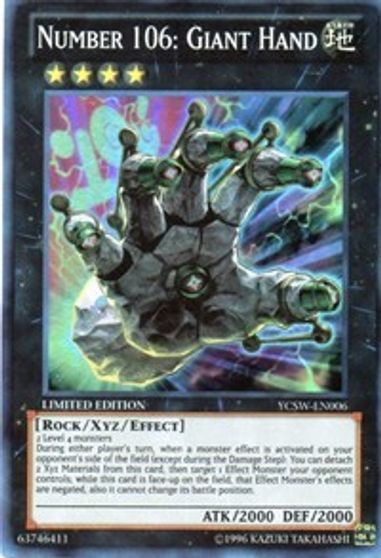Number 106 Giant Hand