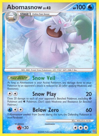 Abomasnow [Reverse Holo] #12