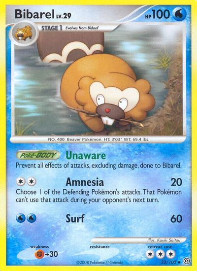 Bibarel [Reverse Holo] #32