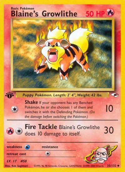 Blaine's Growlithe [1st Edition] #35