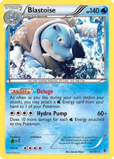 Blastoise [Reverse Holo] #16