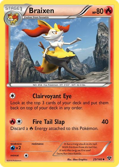 Braixen [Reverse Holo] #25