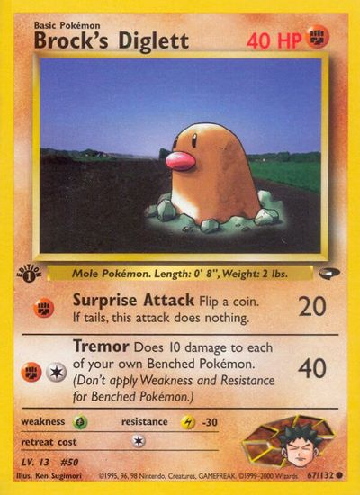Brock's Diglett [1st Edition] #67
