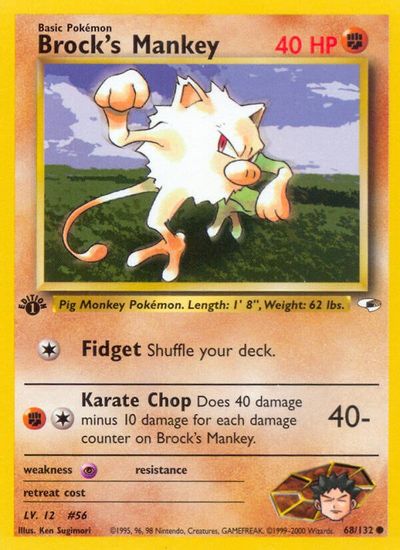 Brock's Mankey [1st Edition] #68