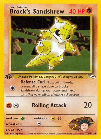 Brock's Sandshrew [1st Edition] #71